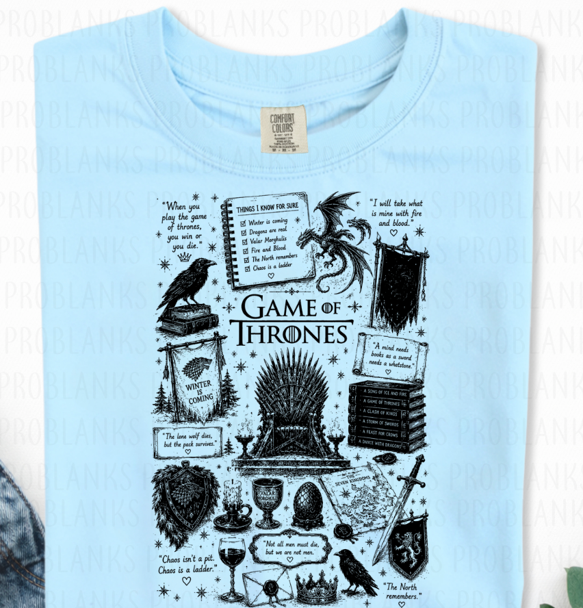 Game Of Thrones Collage #6889 - Ready to Press DTF Transfer Full Color