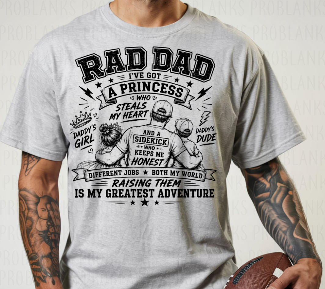 Rad Dad - $2 Transfer Thursday - ADULT 11 Inch Transfer