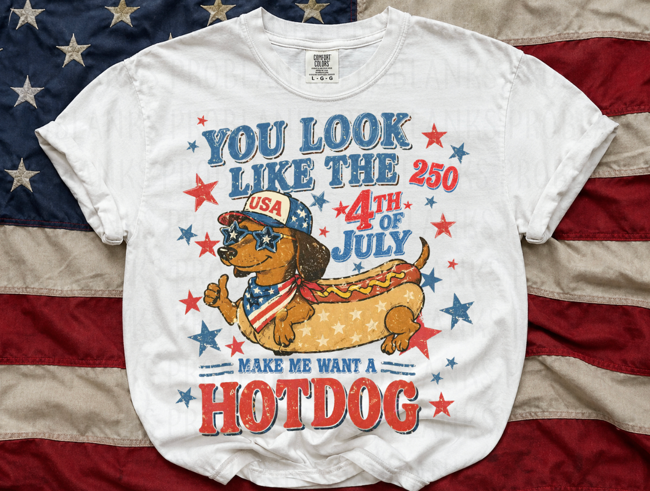 Make Me Want A Hotdog #6945 - Ready to Press DTF Transfer Full Color