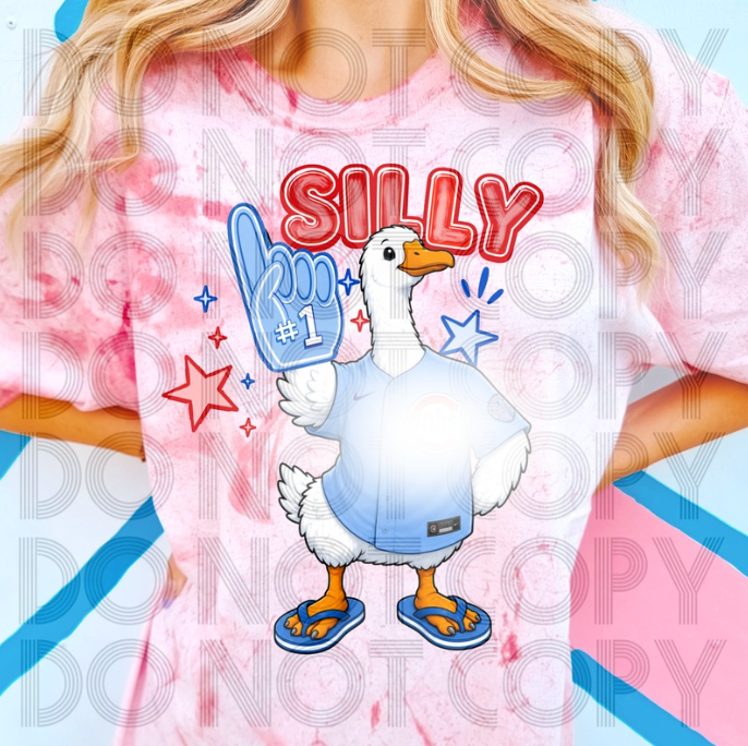 Cubbies Silly Goose #6974 - Ready to Press DTF Transfer Full Color
