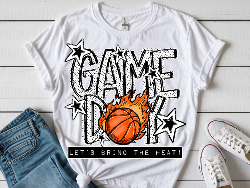 Basketball Game Day #6960 - Ready to Press DTF Transfer Full Color