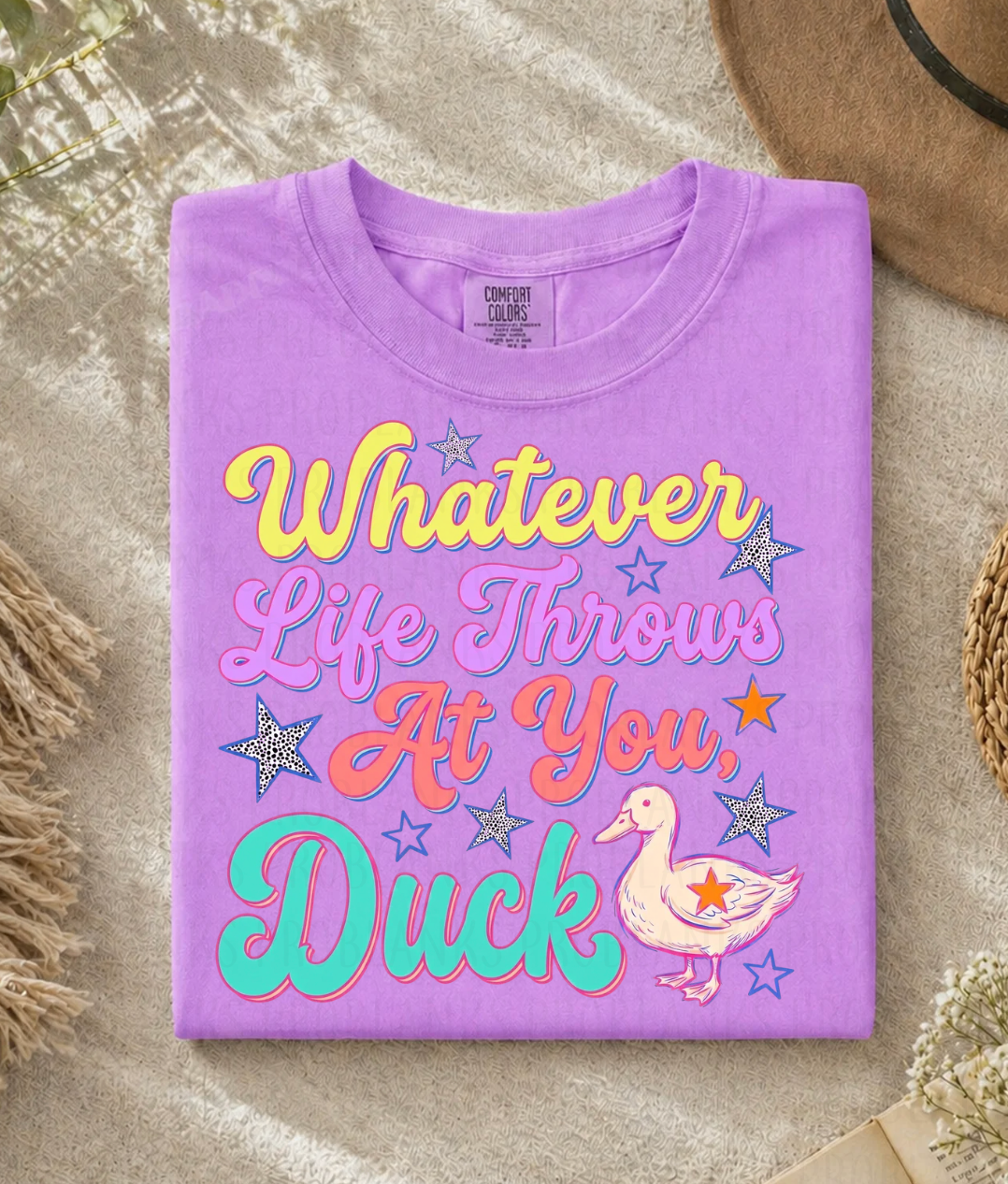 Whatever Life Throws At You Duck - $2 Transfer Thursday - ADULT 11 Inch Transfer