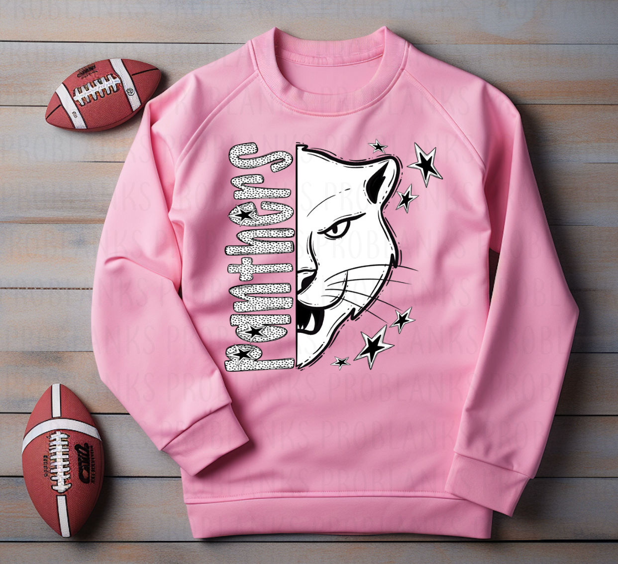 Panthers Dottie Mascot - $2 Transfer Thursday - ADULT 11 Inch Transfer