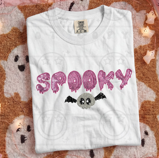 Spooky Faux Sequins #7013 - Ready to Press DTF Transfer Full Color