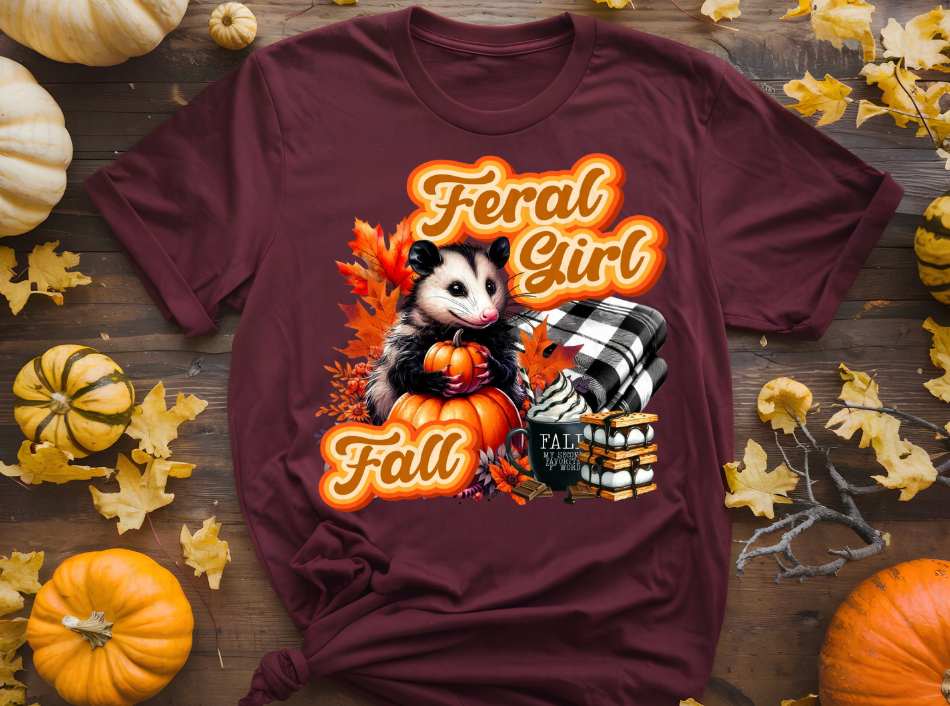 Feral Girl Fall - $2 Transfer Thursday - ADULT 11 Inch Transfer