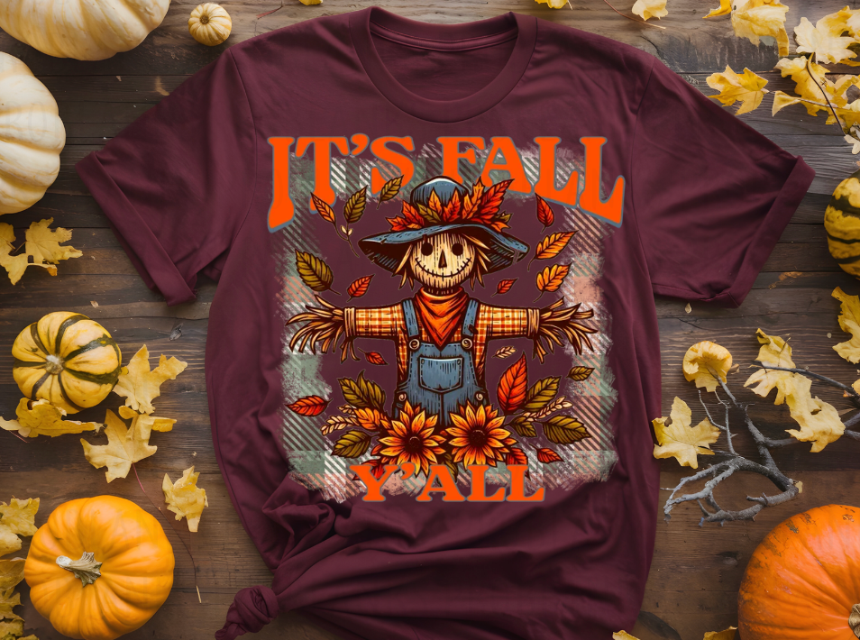 It's Fall Y'all Scarecrow - $2 Transfer Thursday - ADULT 11 Inch Transfer