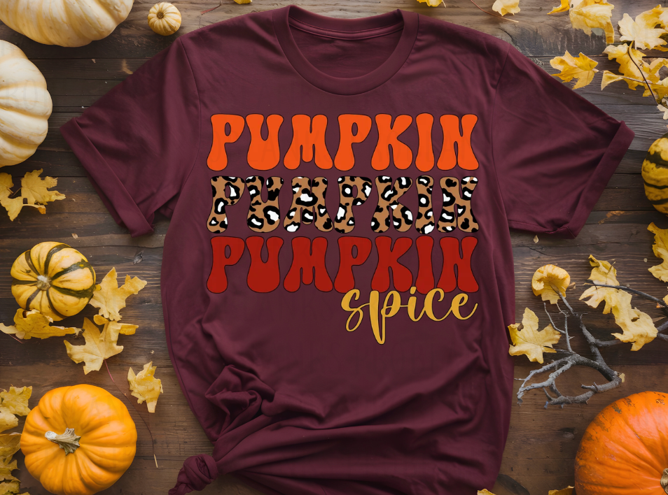 Stacked Pumpkin Spice - $2 Transfer Thursday - ADULT 11 Inch Transfer