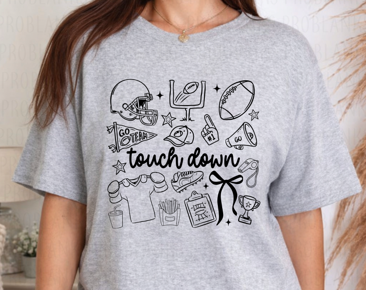 Touchdown - Black #7031 - Ready to Press DTF Transfer Full Color