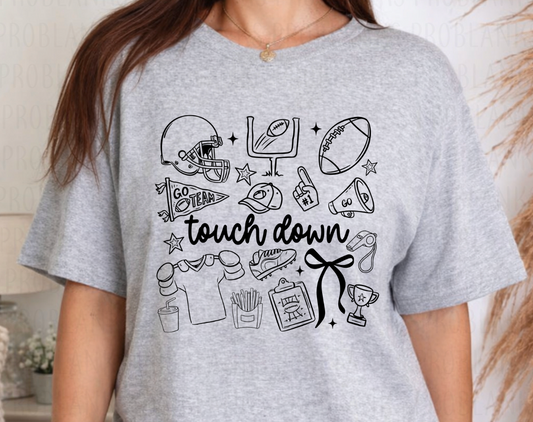 Touchdown - Black #7031 - Ready to Press DTF Transfer Full Color