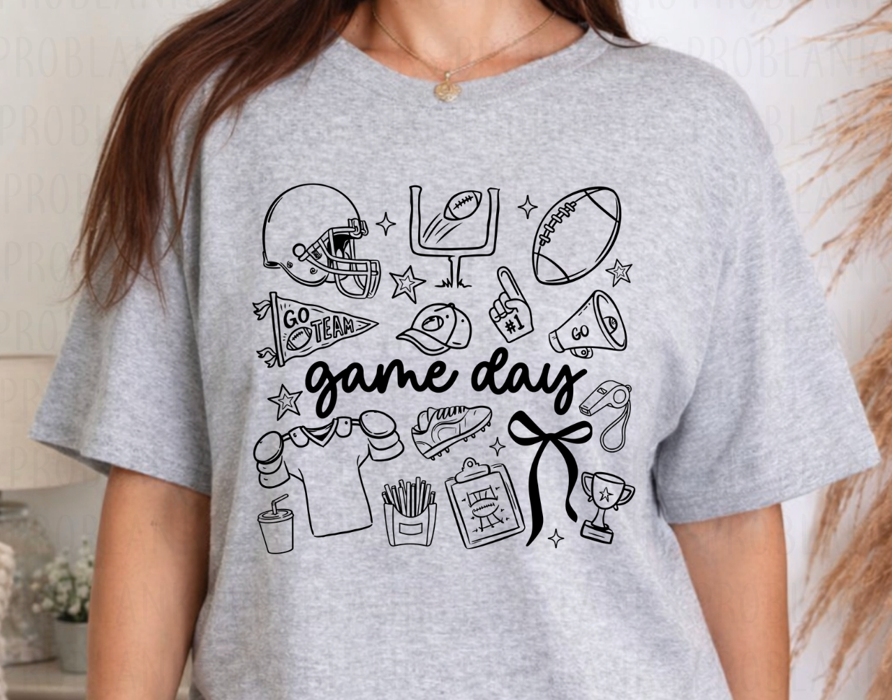 Game Day - Black #7032 - Ready to Press DTF Transfer Full Color