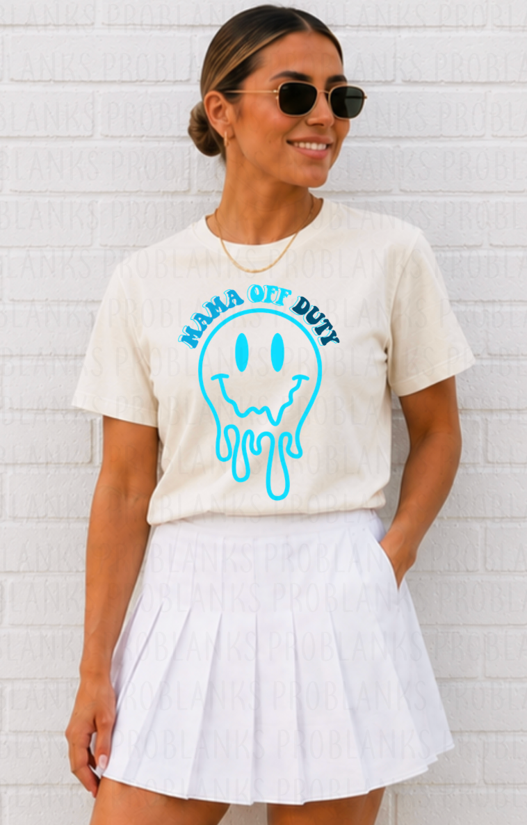 Mama Off Duty #7038 - Ready to Press DTF Transfer Full Color