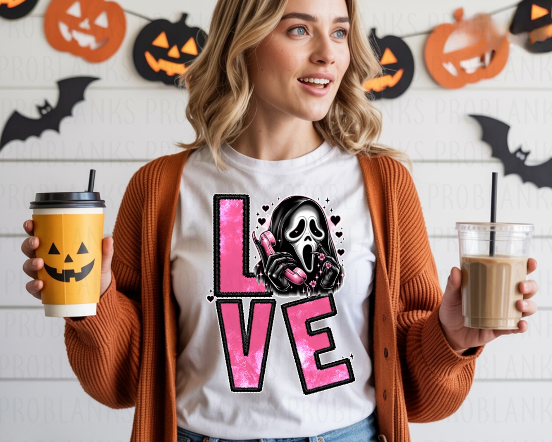 LOVE Ghostface - $2 Transfer Thursday - ADULT 11 Inch Transfer