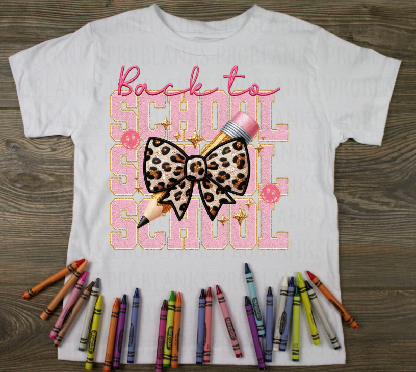 Back To School Stacked Pencil - $2 Transfer Thursday - ADULT 11 Inch Transfer