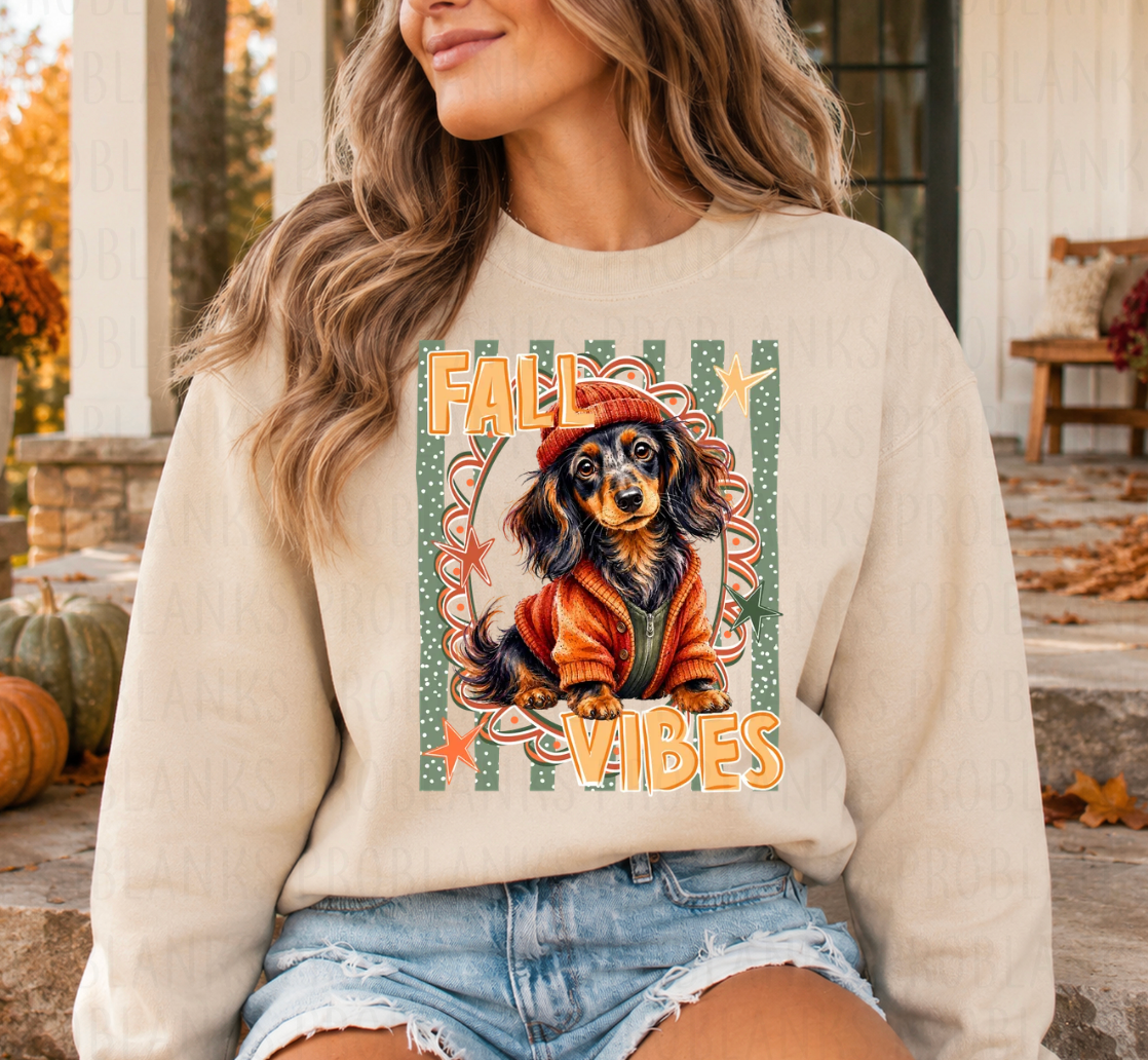 Weiner Dog - Fall Vibes - $2 Transfer Thursday - ADULT 11 Inch Transfer