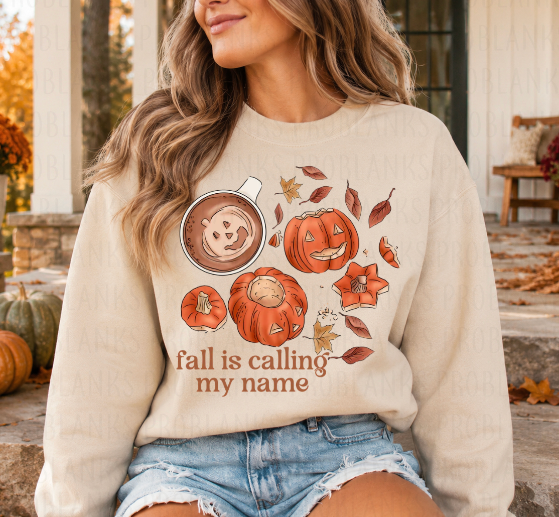 Fall Is Calling My Name - $2 Transfer Thursday - ADULT 11 Inch Transfer