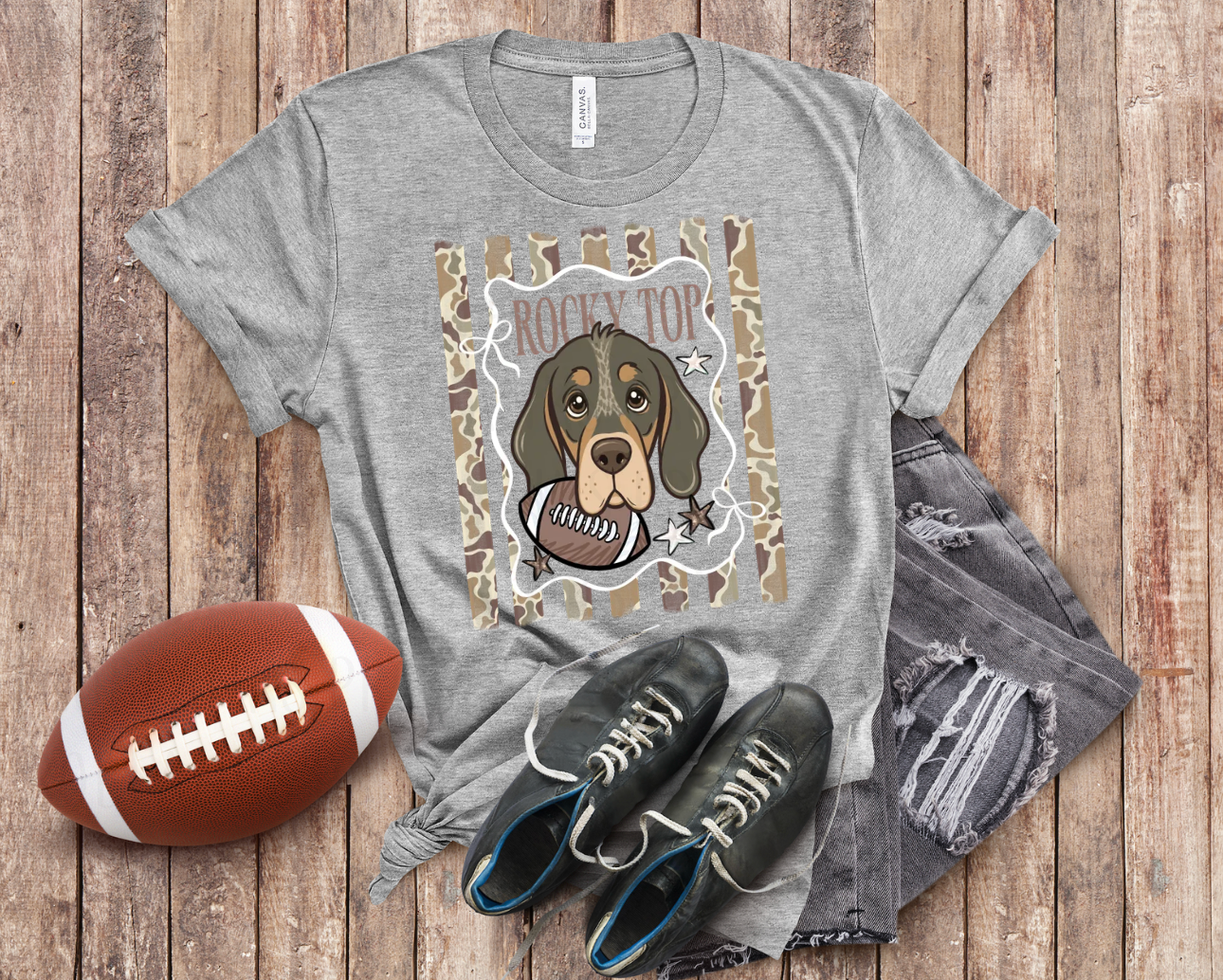 Tennessee Rocky Top Camo - #7098 - Ready to Press DTF Transfer Full Color