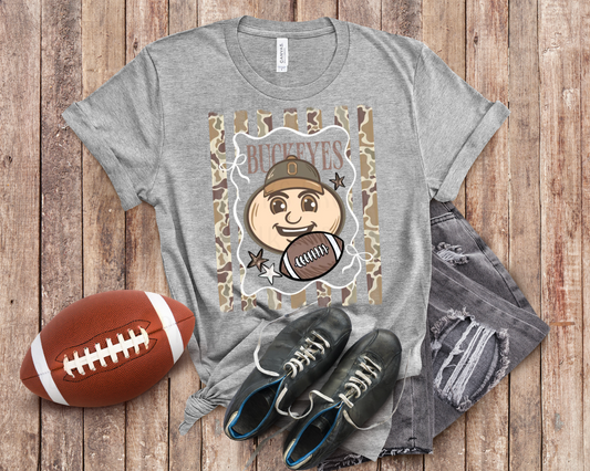 Ohio State Buckeyes Camo - #7100 - Ready to Press DTF Transfer Full Color