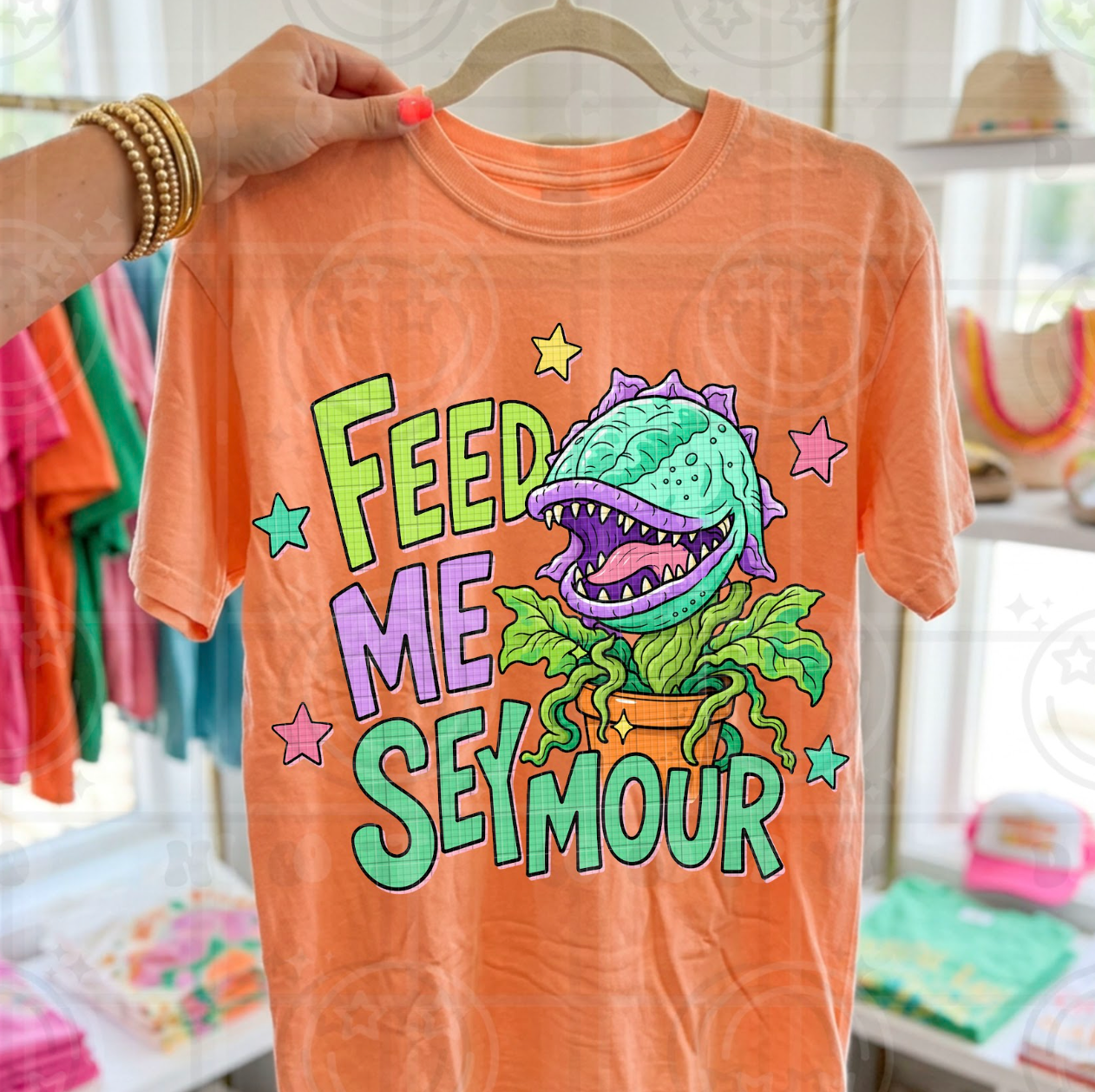 Feed Me Seymour #7105 - Ready to Press DTF Transfer Full Color