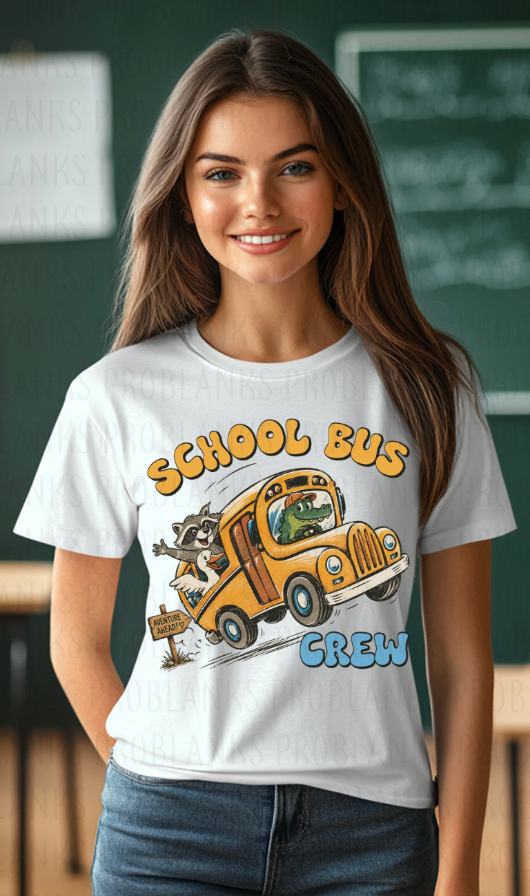 School Bus Crew - $2 Transfer Thursday - ADULT 11 Inch Transfer