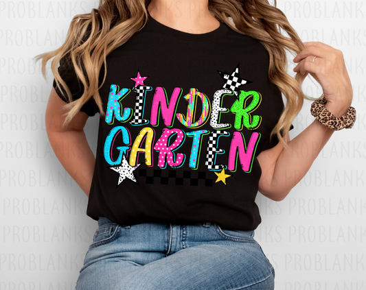 Retro Kindergarten #7113 - Ready to Press DTF Transfer Full Color