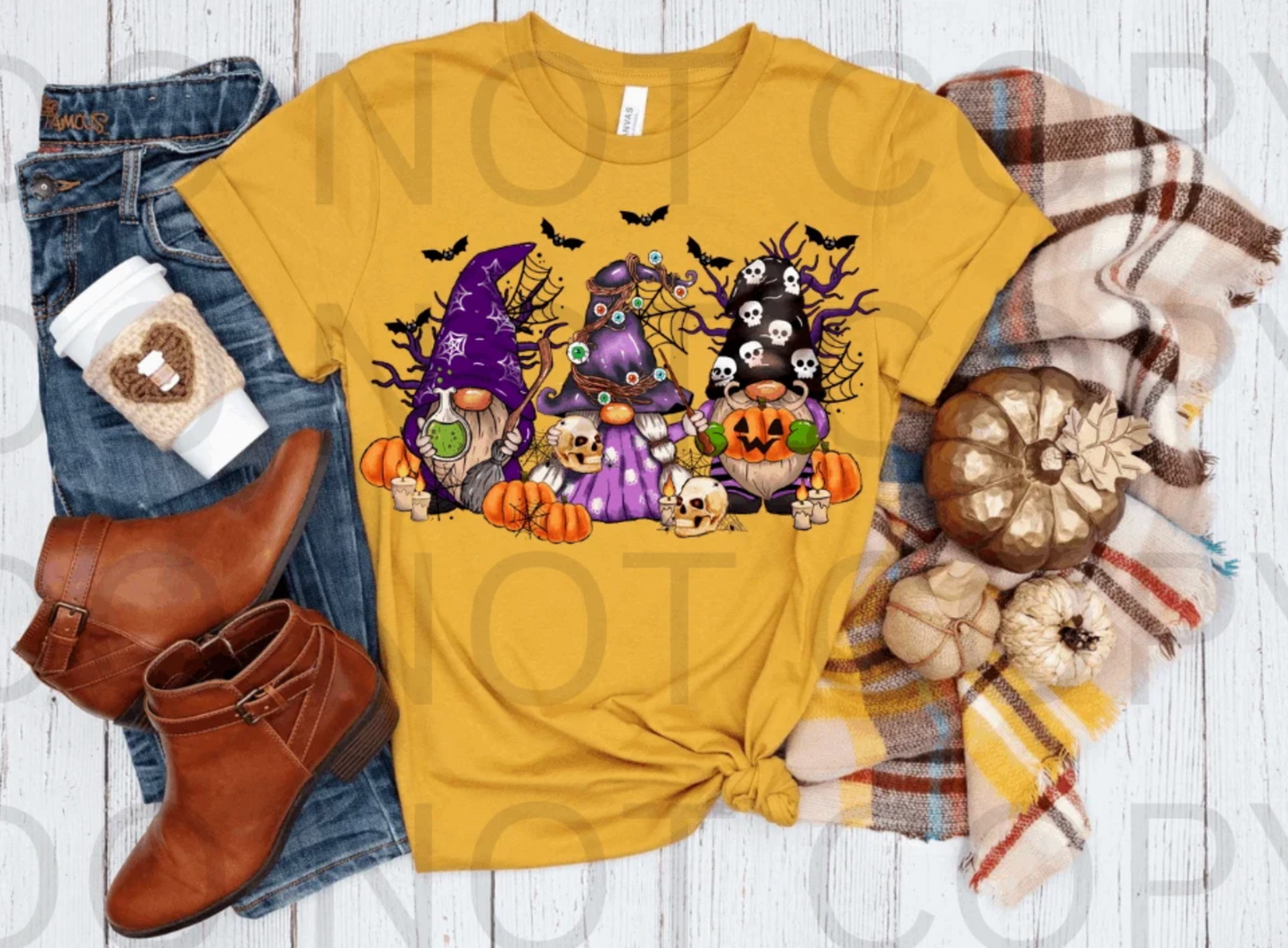 Purple Halloween Gnomes - $2 Transfer Thursday - ADULT 11 Inch Transfer