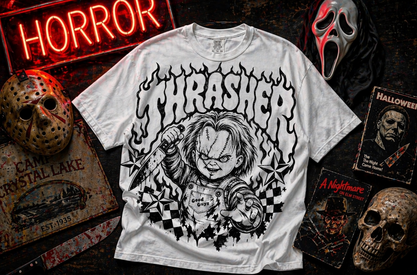 Thrasher Chucky #7177 - Ready to Press DTF Transfer Full Color
