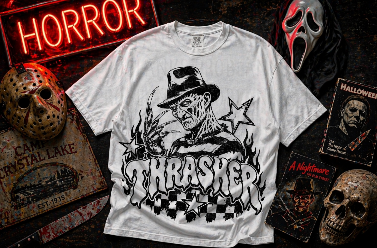 Thrasher Freddy #7176 - Ready to Press DTF Transfer Full Color