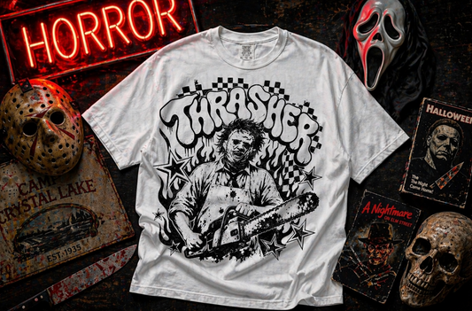 Thrasher Leatherface #7173 - Ready to Press DTF Transfer Full Color