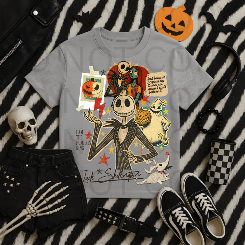 Nightmare Before Christmas Collage - $2 Transfer Thursday - ADULT 11 Inch Transfer