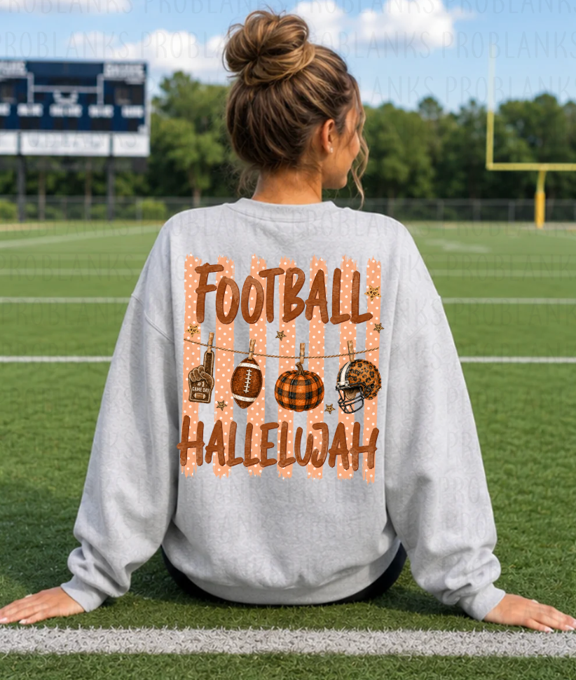Football Hallelujah #7198 - Ready to Press DTF Transfer Full Color