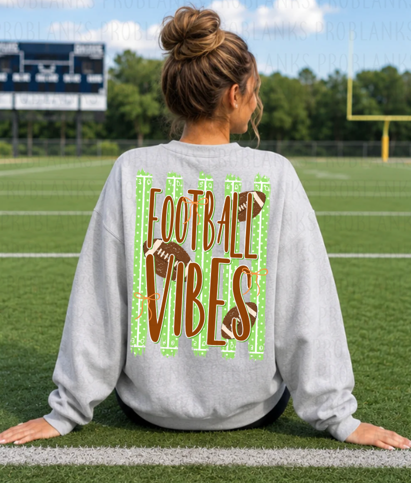 Football Vibes #7196 - Ready to Press DTF Transfer Full Color