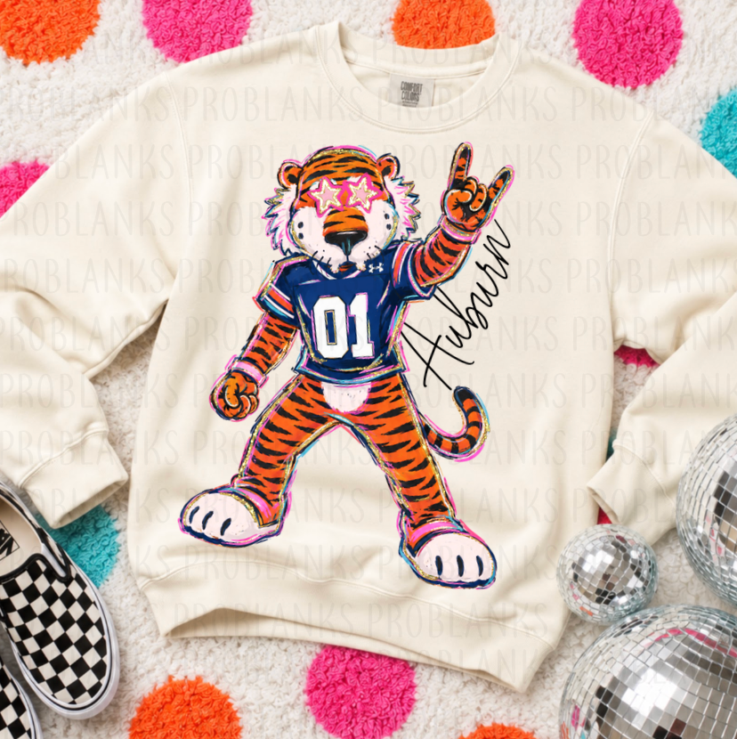Auburn Game Day #7212 - Ready to Press DTF Transfer Full Color