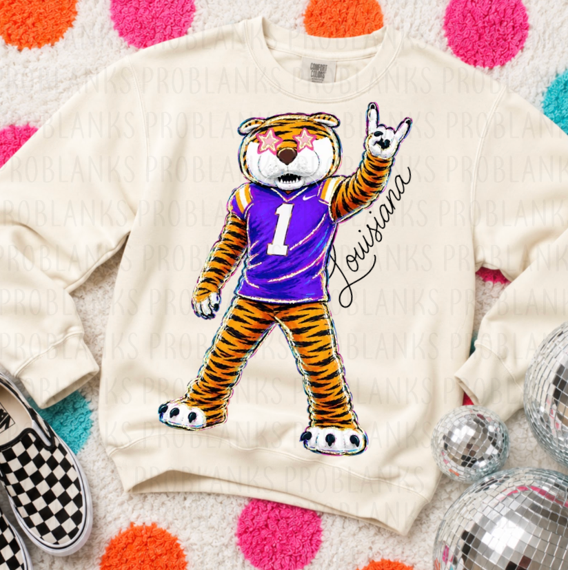 LSU Game Day #7213 - Ready to Press DTF Transfer Full Color