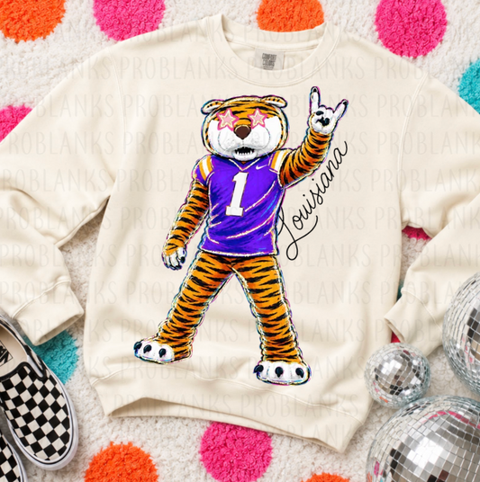 LSU Game Day #7213 - Ready to Press DTF Transfer Full Color