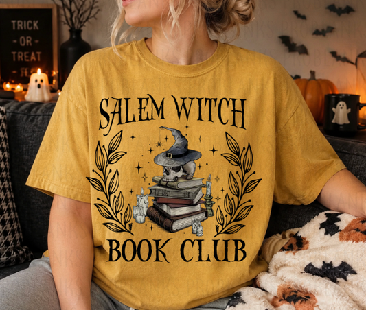 Salem Witch Book Club #7239 - Ready to Press DTF Transfer Full Color