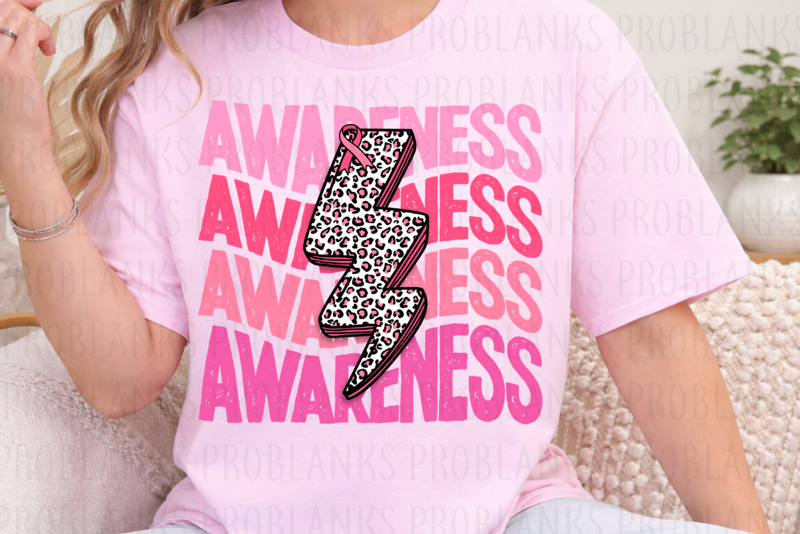 Stacked Breast Cancer Awareness - $2 Transfer Thursday - ADULT 11 Inch Transfer