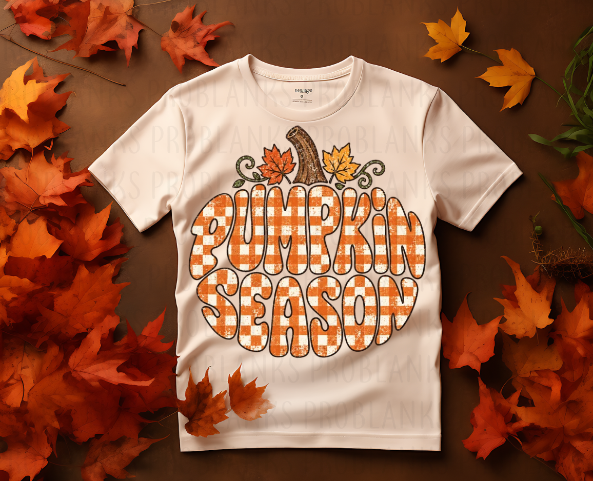 Pumpkin Season Pumpkin #7271 - Ready to Press DTF Transfer Full Color