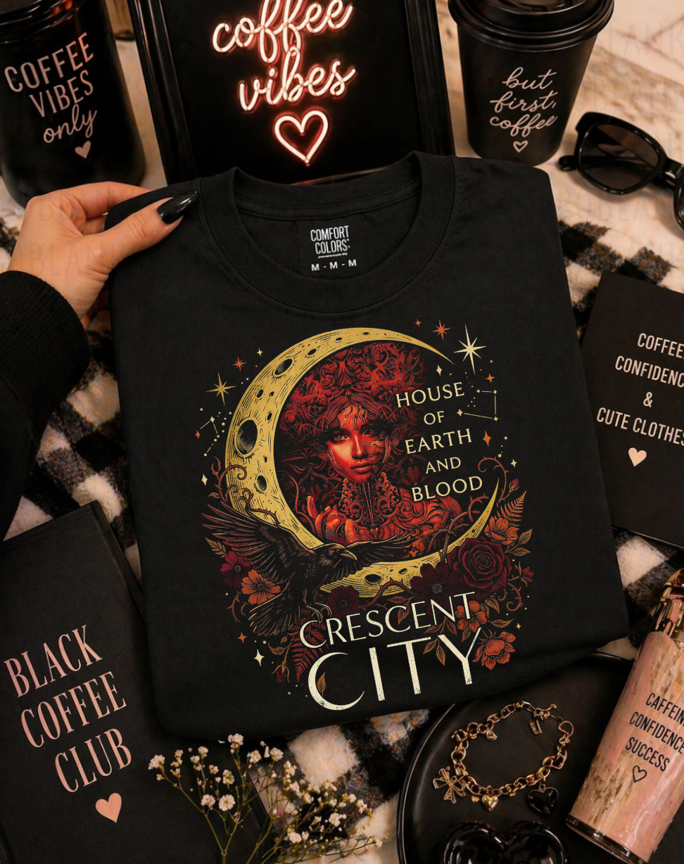 Crescent City - House Of Earth & Blood #7302 - Ready to Press DTF Transfer Full Color