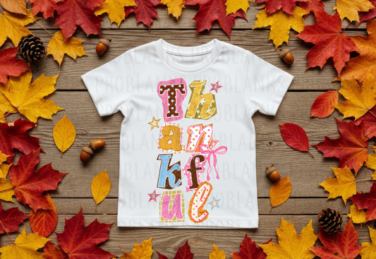 Vertical Thankful #7311 - Ready to Press DTF Transfer Full Color