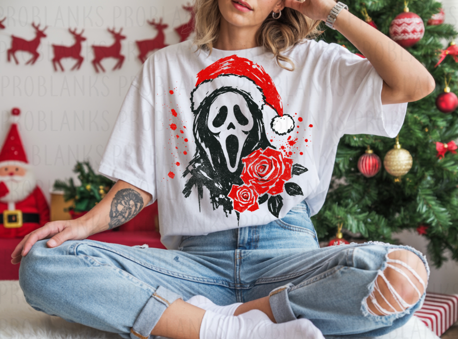 Ghostface Christmas #7320 - Ready to Press DTF Transfer Full Color
