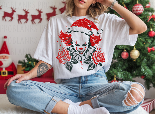 Pennywise Christmas #7316 - Ready to Press DTF Transfer Full Color