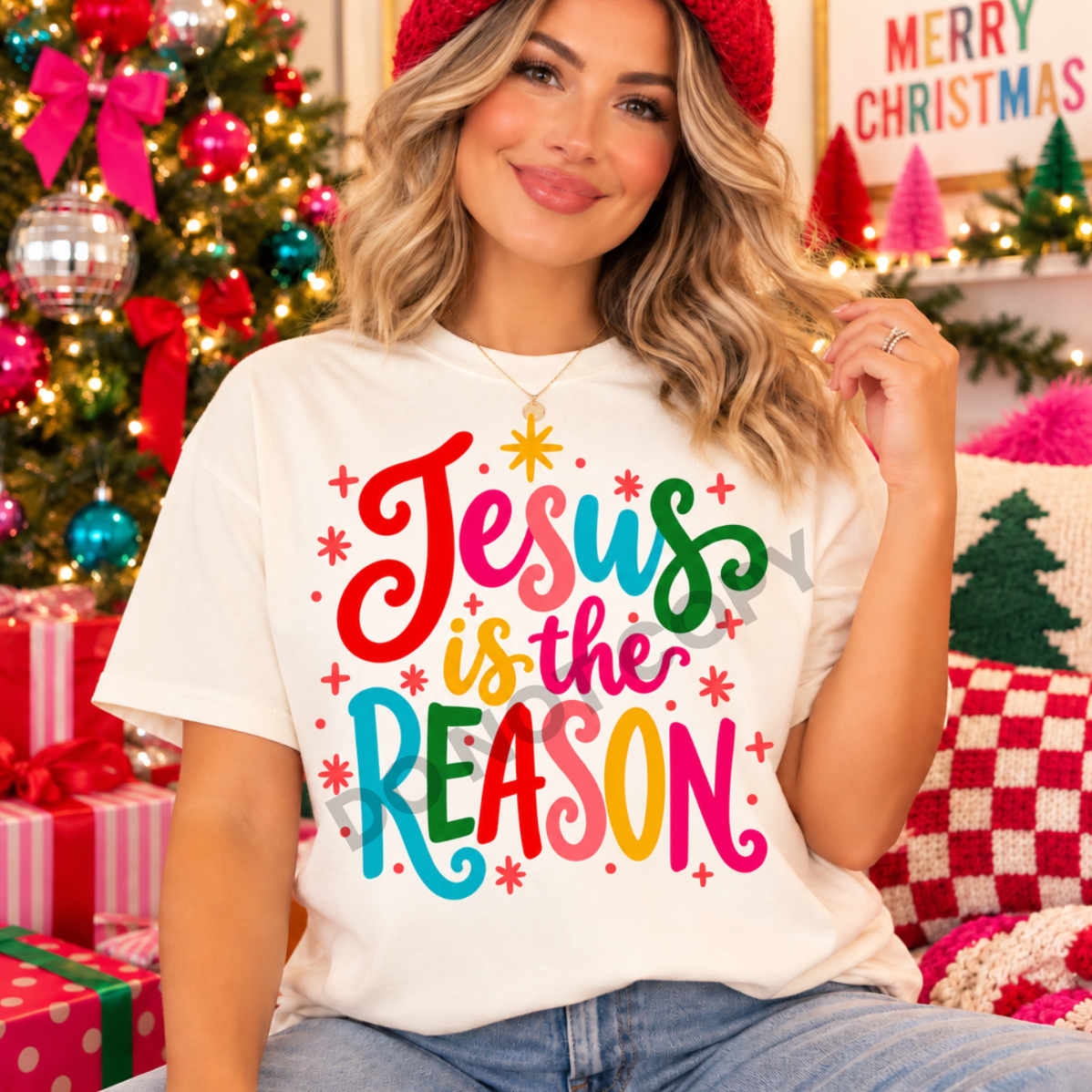 Jesus Is the Reason #7336 - Ready to Press DTF Transfer Full Color