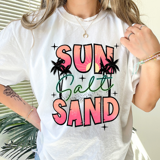 Sun Salt Sand - Ready to Press DTF Transfer Full Color