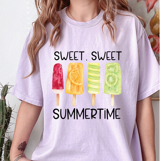 Sweet Summertime- Ready to Press DTF Transfer Full Color