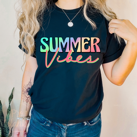 Summer Vibes - Ready to Press DTF Transfer Full Color