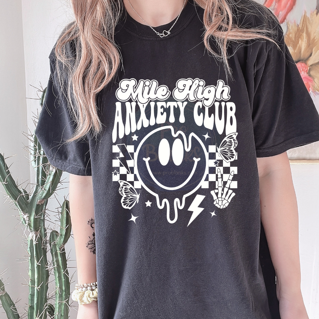 Mile High Anxiety Club - Ready to Press DTF Transfer Full Color
