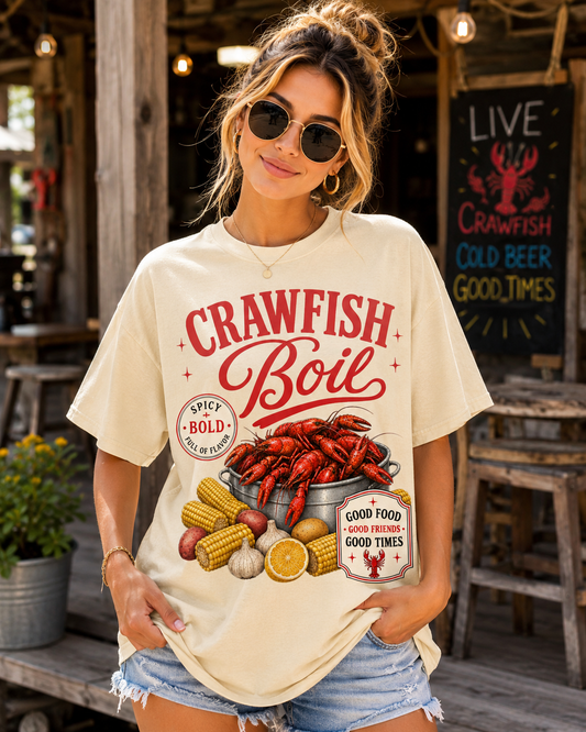 Crawfish Boil #7003 - Ready to Press DTF Transfer Full Color