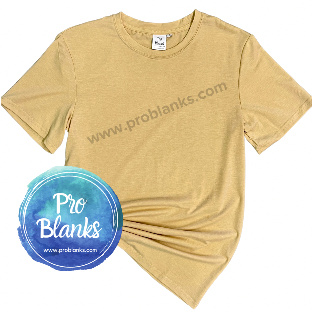 RTS - ADULT - CREW NECK -  100% Polyester T-shirt with Soft Cotton Feel - Pro Blanks
