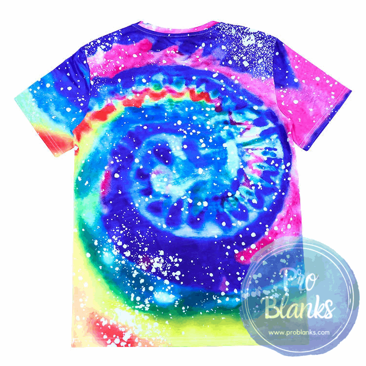 *SALE* RTS- YOUTH - Tie Dye - Faux Bleached 100% Polyester T-Shirts - Pro Blanks