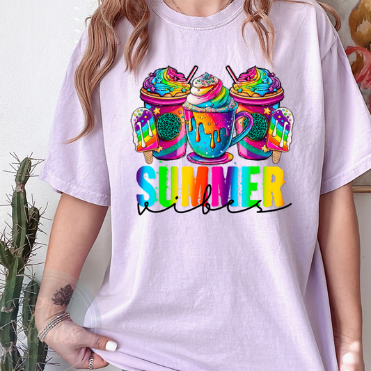 Summer Vibes - Ready to Press DTF Transfer Full Color